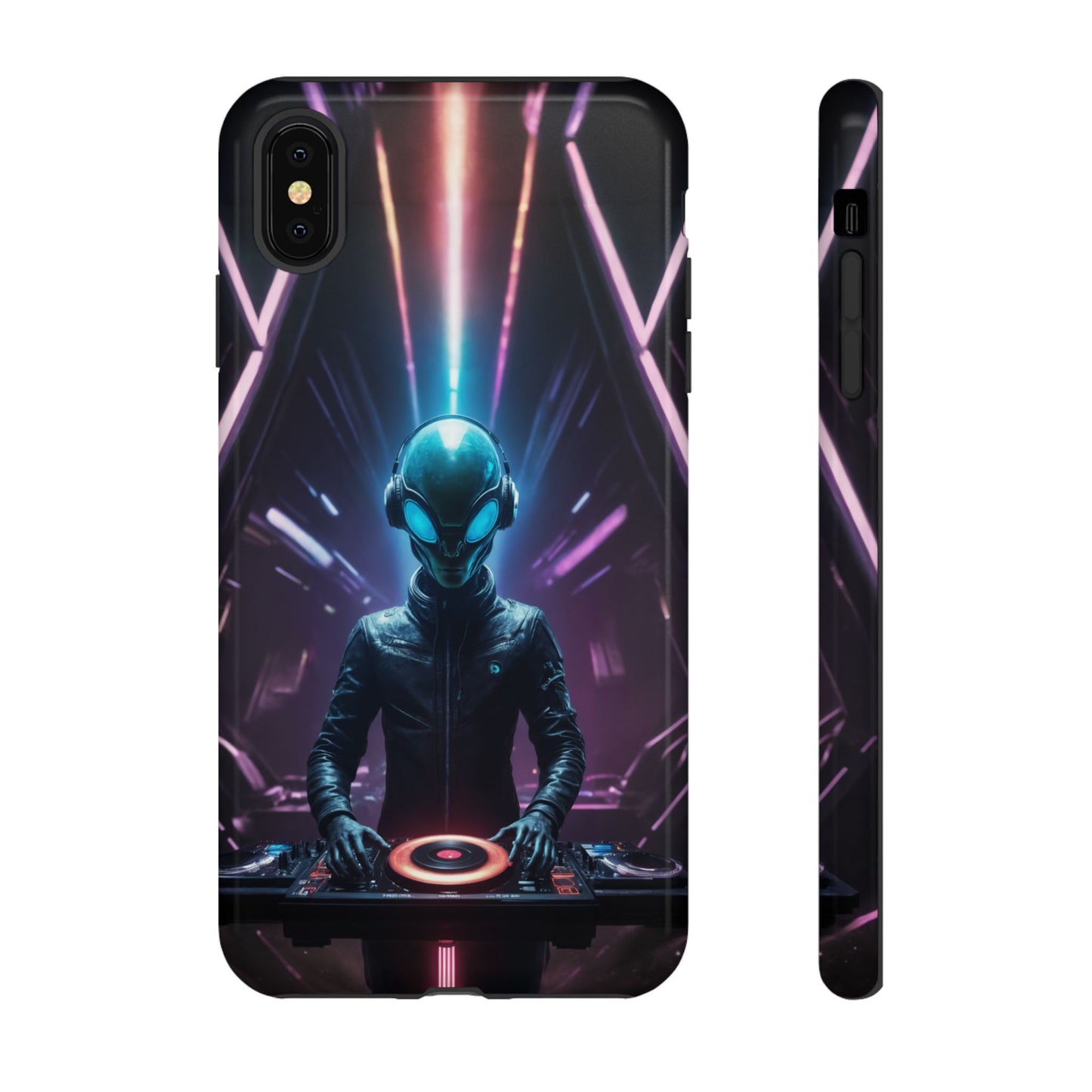 Alien DJ Phone Case for iPhone 8–16 Pro Max, Pixel 5–8 Pro, Galaxy S10–S24 Ultra - Designed by Thalia