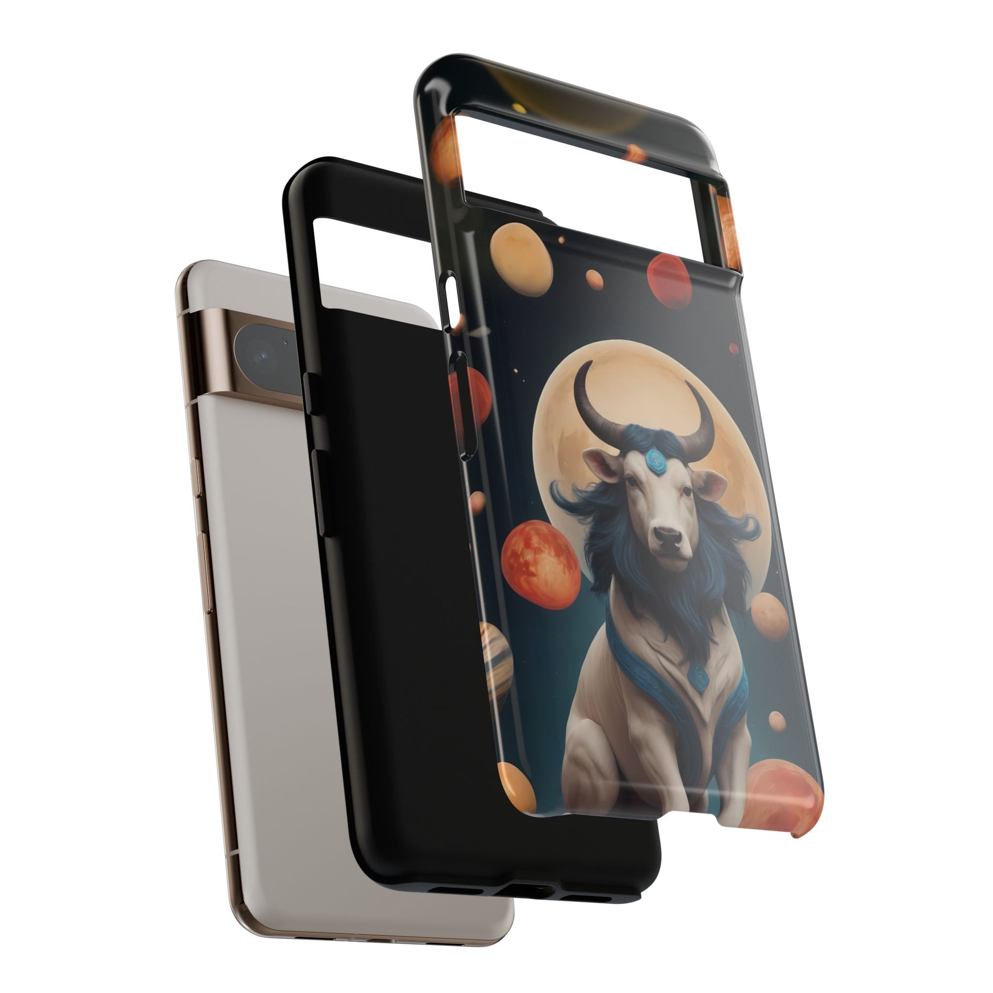 Chinese Zodiac Ox Phone Case for Google Pixel 8 Pro, Pixel 8, Pixel 7, Pixel 6 Pro, Pixel 6, Pixel 5 5G - Designed by Thalia