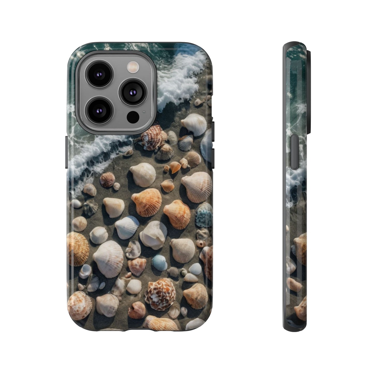 She Sells Sea Shells Phone Case for iPhone 8–16 Pro Max, Pixel 5–8 Pro, Galaxy S10–S24 Ultra - Designed by Thalia