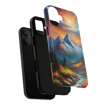 Mystic Mountains Phone Case for iPhone 8–16 Pro Max, Pixel 5–8 Pro, Galaxy S10–S24 Ultra - Designed by Thalia