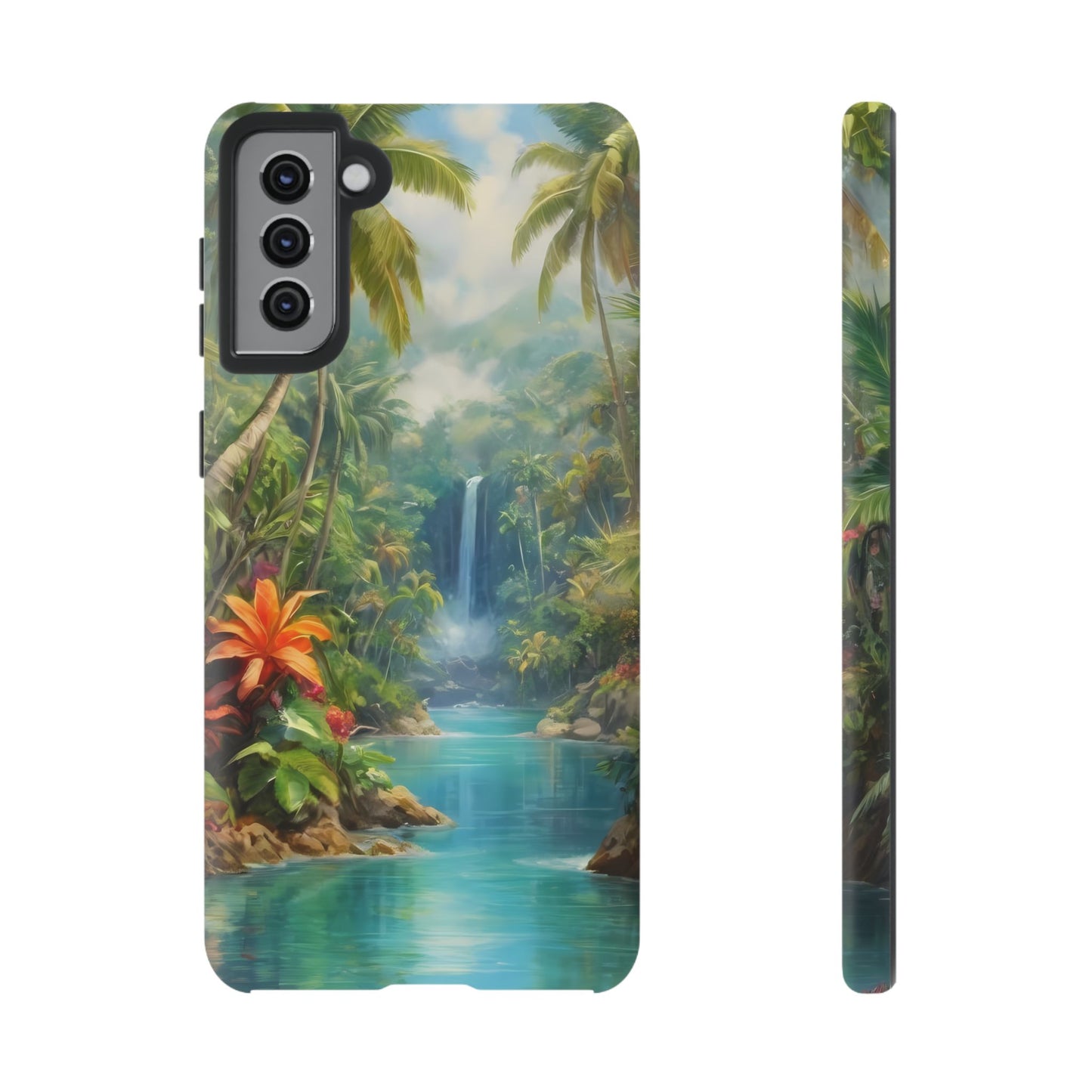 Tropical Paradise Phone Case for iPhone 8–16 Pro Max, Pixel 5–8 Pro, Galaxy S10–S24 Ultra - Designed by Thalia