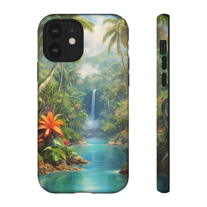 Tropical Paradise Phone Case for iPhone 8–16 Pro Max, Pixel 5–8 Pro, Galaxy S10–S24 Ultra - Designed by Thalia