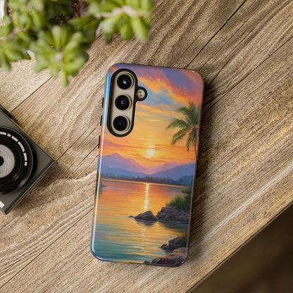 Sunset Serenade Custom Phone Case for Samsung Galaxy S10–S10 Plus, S20–S20 Ultra, S21, S22, S23, S24 Ultra - Designed by Thalia