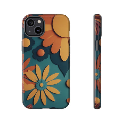 70s Retro Phone Case for iPhone 8–16 Pro Max, iPhone 8 Plus–13 Mini, iPhone XS–XS Max, iPhone 11–14 Pro Max - Designed by Thalia