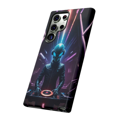 Alien DJ Phone Case for iPhone 8–16 Pro Max, Pixel 5–8 Pro, Galaxy S10–S24 Ultra - Designed by Thalia