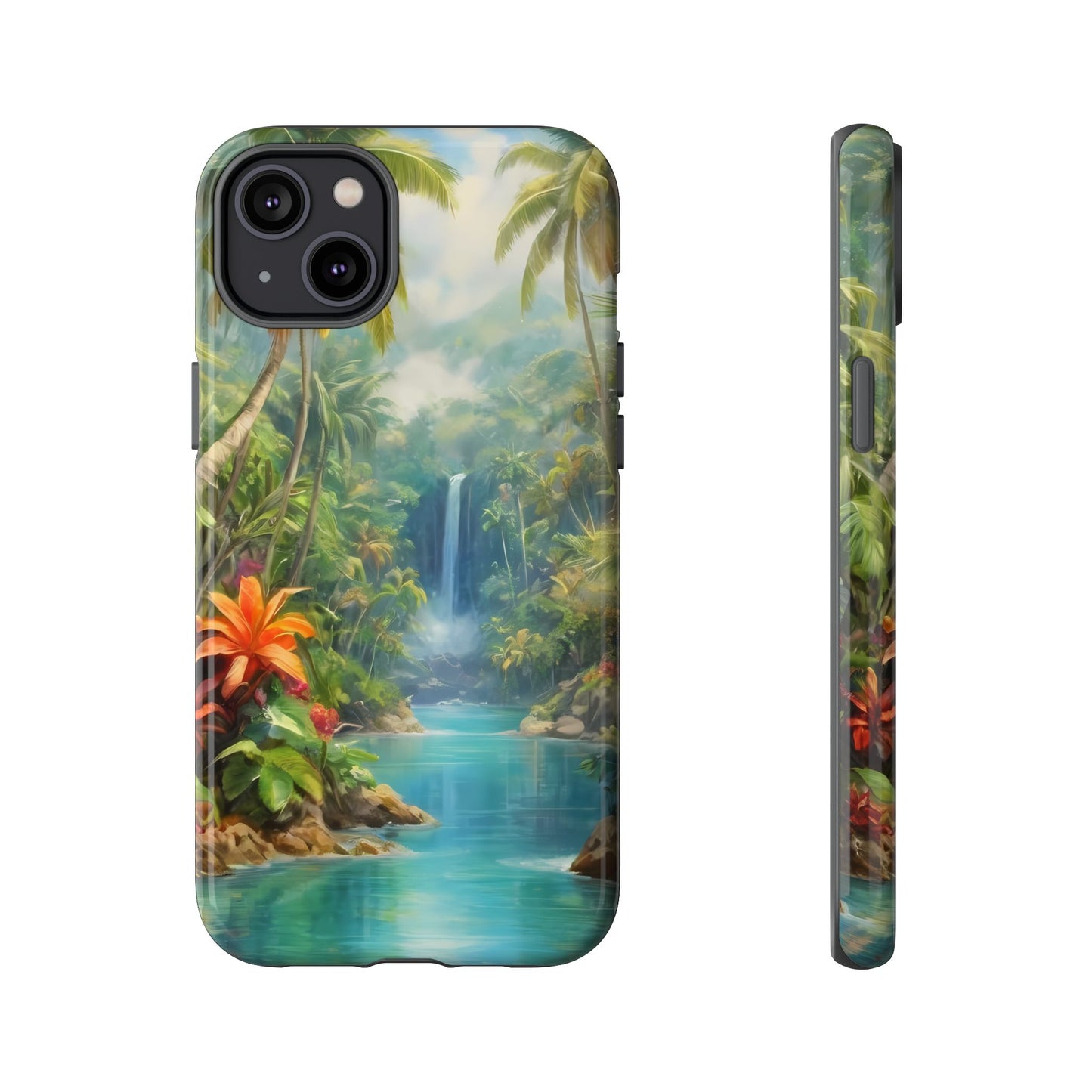 Tropical Paradise Phone Case for iPhone 8–16 Pro Max, Pixel 5–8 Pro, Galaxy S10–S24 Ultra - Designed by Thalia