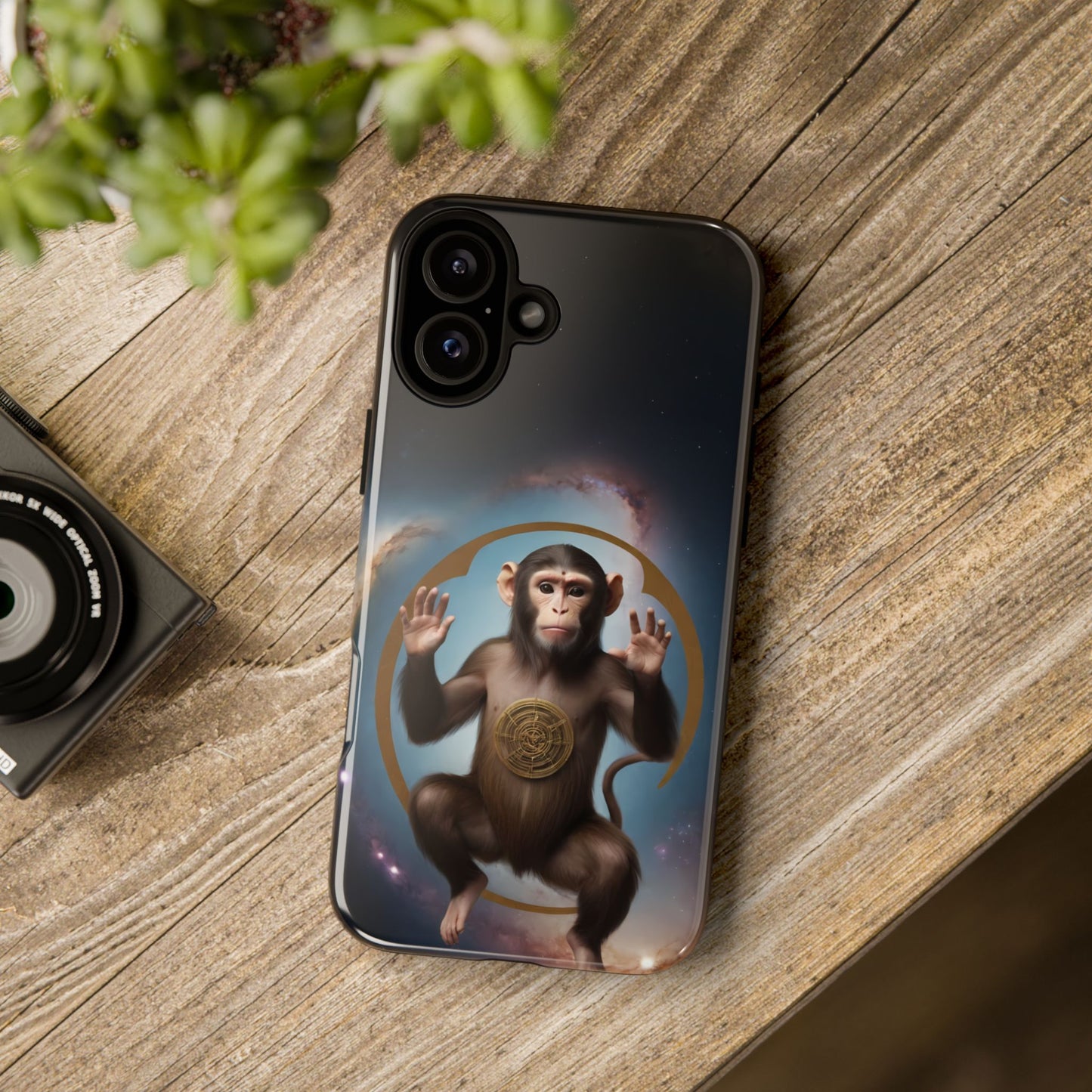 Chinese Zodiac Monkey Phone Case for iPhone 8–16 Pro Max, iPhone 8 Plus–13 Mini, iPhone XS–XS Max, iPhone 11–14 Pro Max - Designed by Thalia