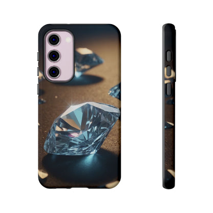 Raining Diamonds Custom Phone Case for Samsung Galaxy S10–S10 Plus, S20–S20 Ultra, S21, S22, S23, S24 Ultra - Designed by Thalia