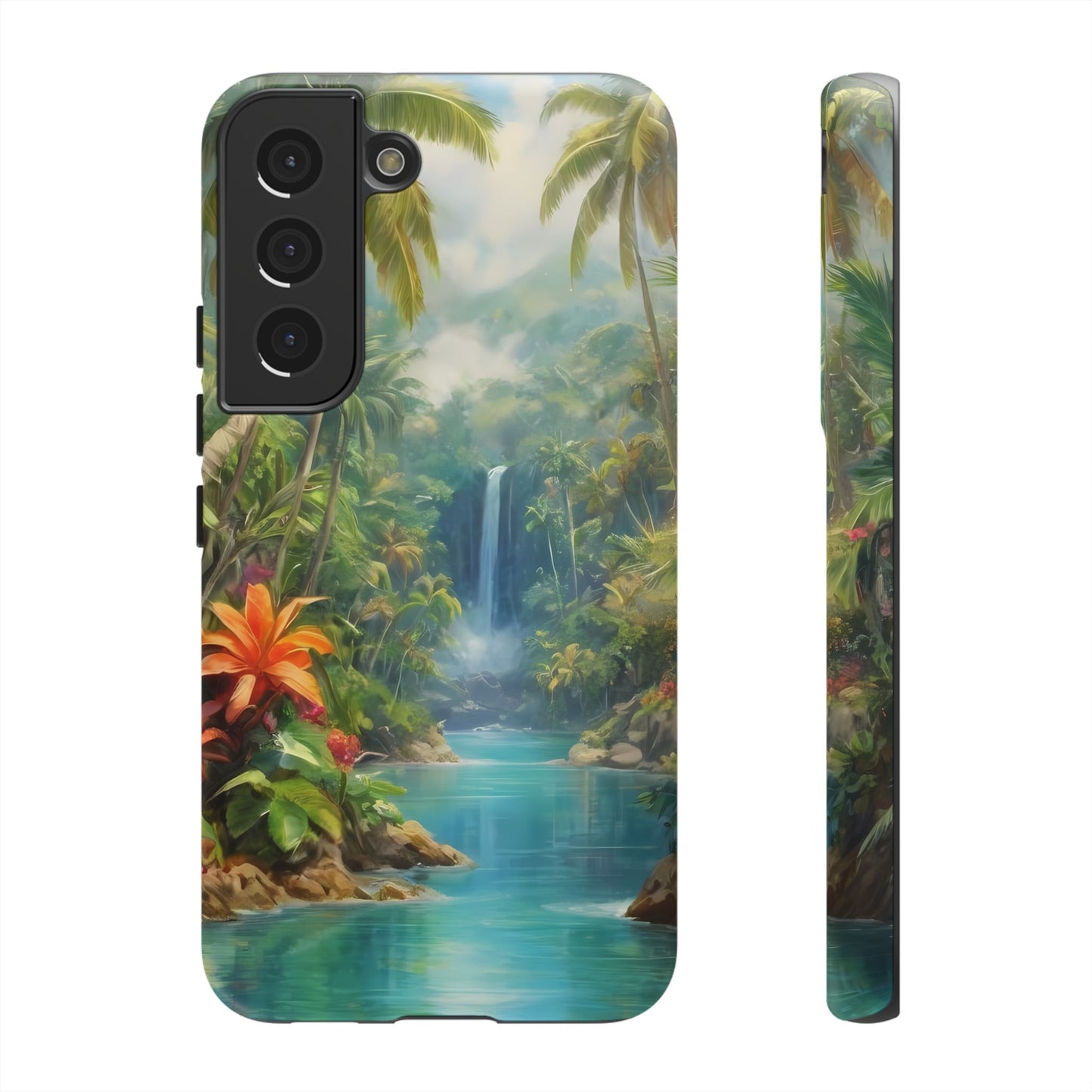 Tropical Paradise Phone Case for iPhone 8–16 Pro Max, Pixel 5–8 Pro, Galaxy S10–S24 Ultra - Designed by Thalia