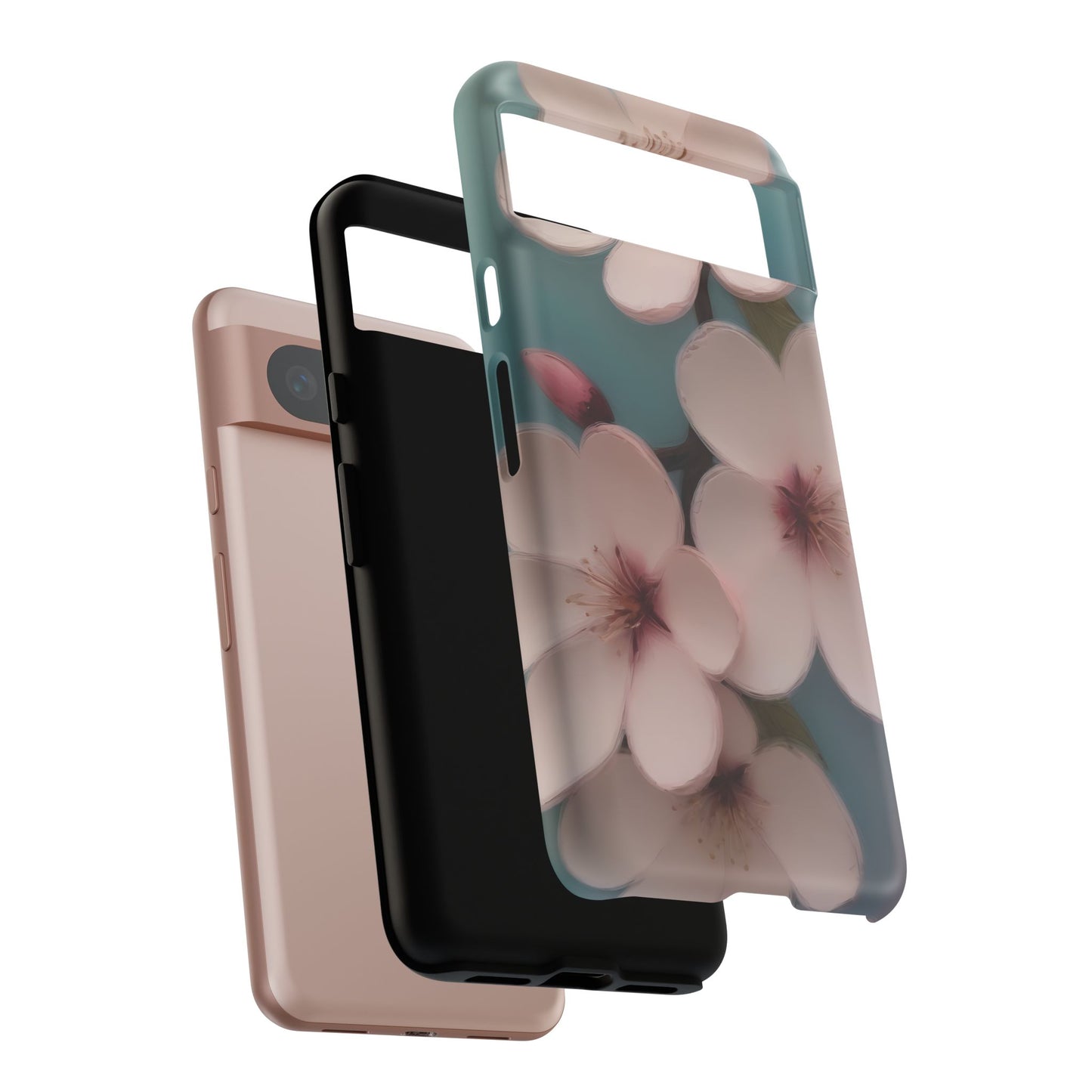 Cherry Blossom Custom Phone Case for Google Pixel 8 Pro, Pixel 8, Pixel 7, Pixel 6 Pro, Pixel 6, Pixel 5 5G - Designed by Thalia