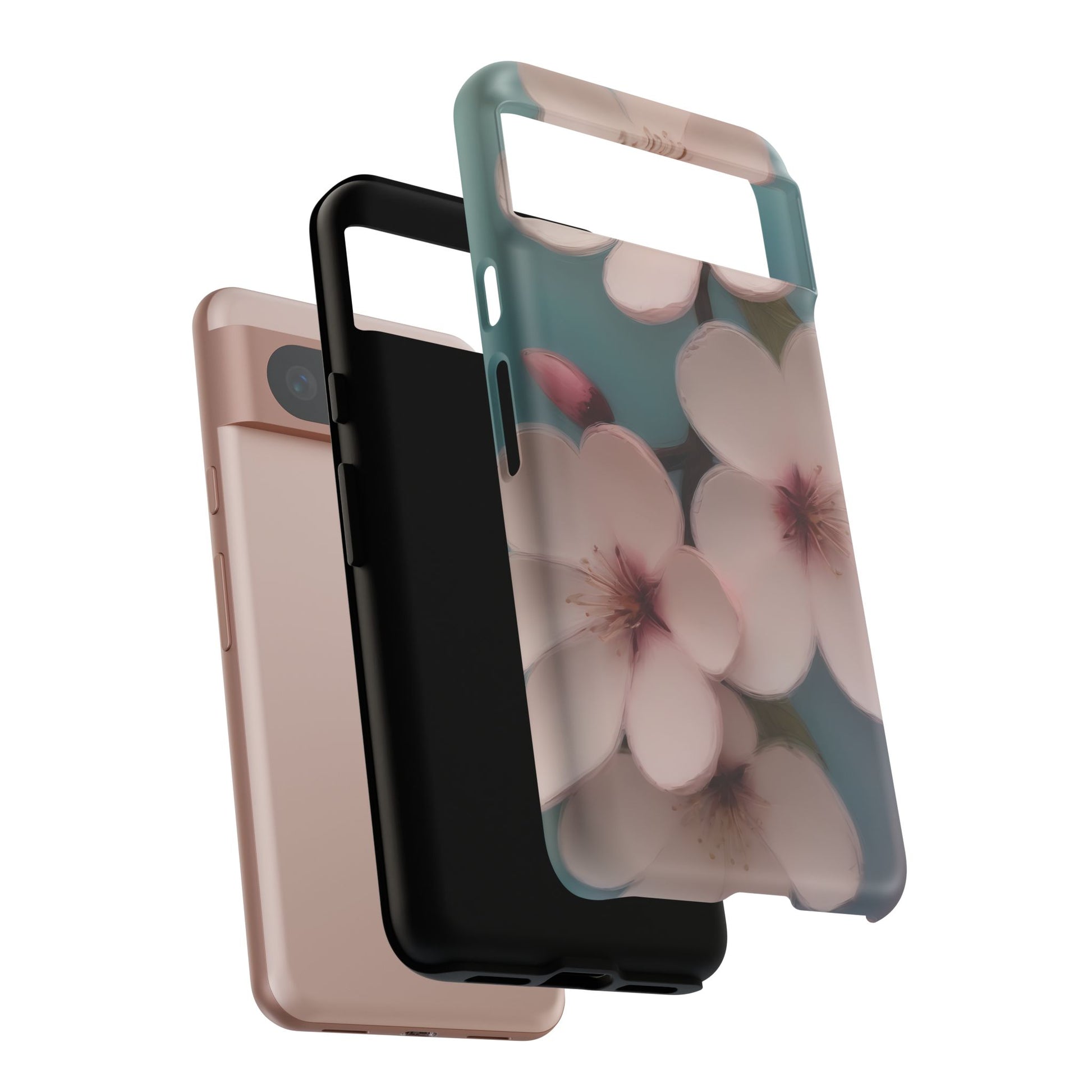 Cherry Blossom Custom Phone Case for Google Pixel 8 Pro, Pixel 8, Pixel 7, Pixel 6 Pro, Pixel 6, Pixel 5 5G - Designed by Thalia