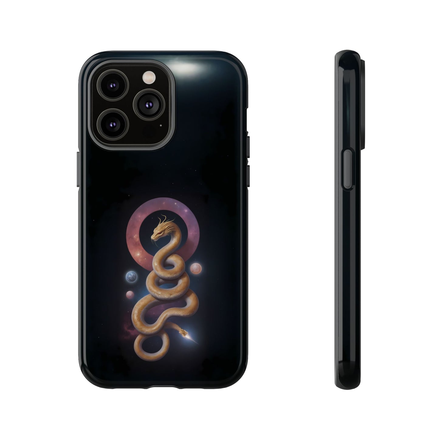 Chinese Zodiac Snake Phone Case for iPhone 8–16 Pro Max, iPhone 8 Plus–13 Mini, iPhone XS–XS Max, iPhone 11–14 Pro Max - Designed by Thalia