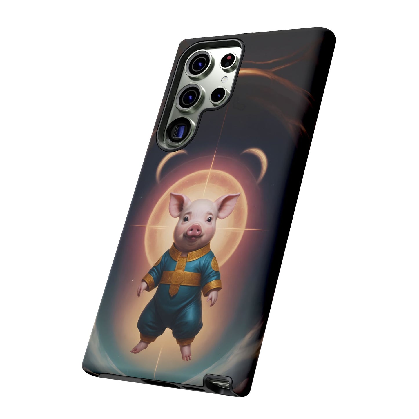 Chinese Zodiac Pig Custom Phone Case for iPhone 8–16 Pro Max, Pixel 5–8 Pro, Galaxy S10–S24 Ultra - Designed by Thalia