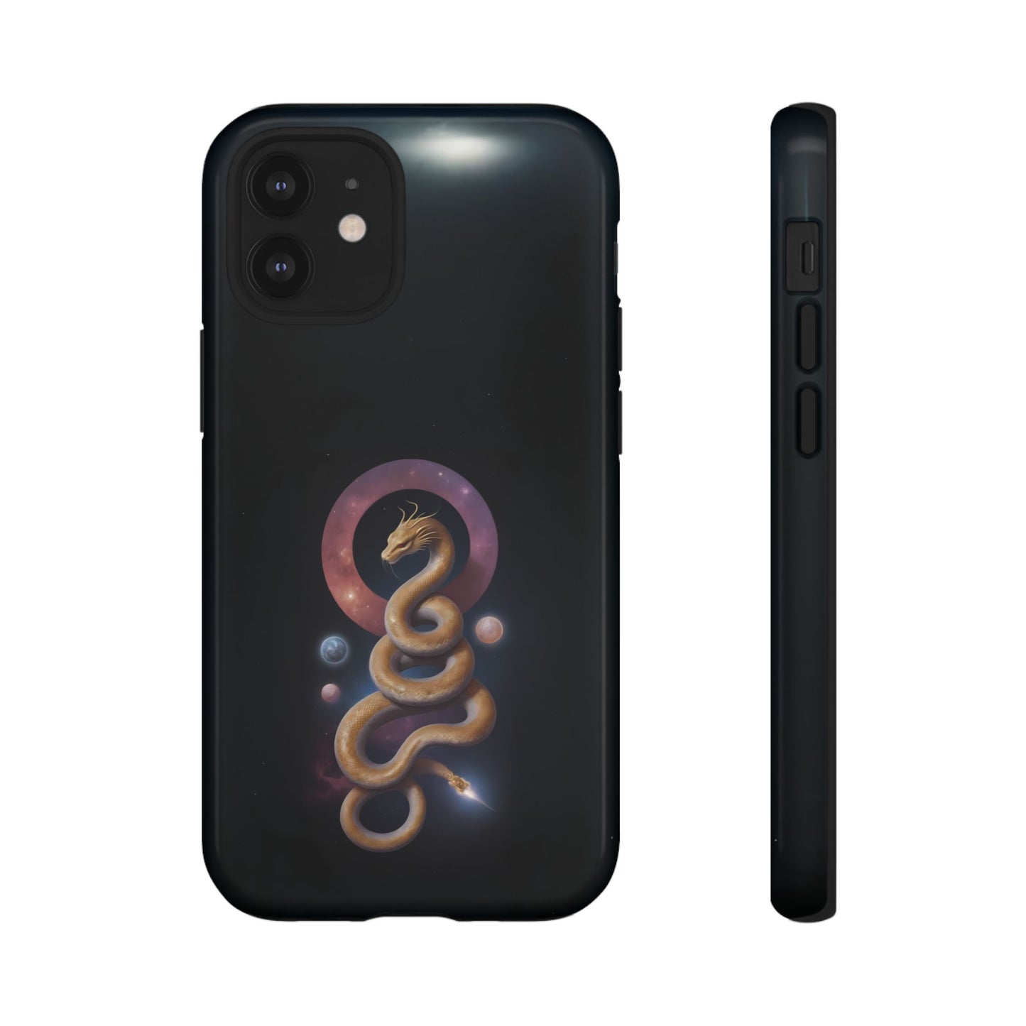 Chinese Zodiac Snake Custom Phone Case for iPhone 8–16 Pro Max, Pixel 5–8 Pro, Galaxy S10–S24 Ultra - Designed by Thalia