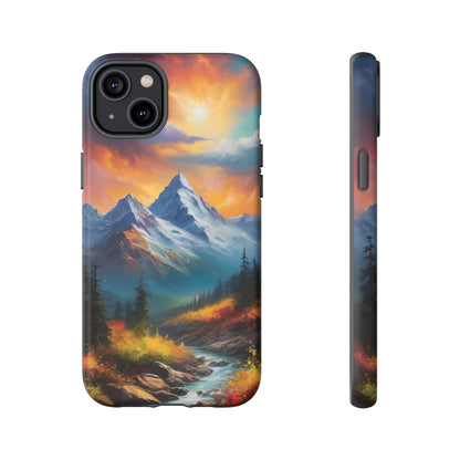 Mystic Mountains Phone Case for iPhone 8–16 Pro Max, Pixel 5–8 Pro, Galaxy S10–S24 Ultra - Designed by Thalia