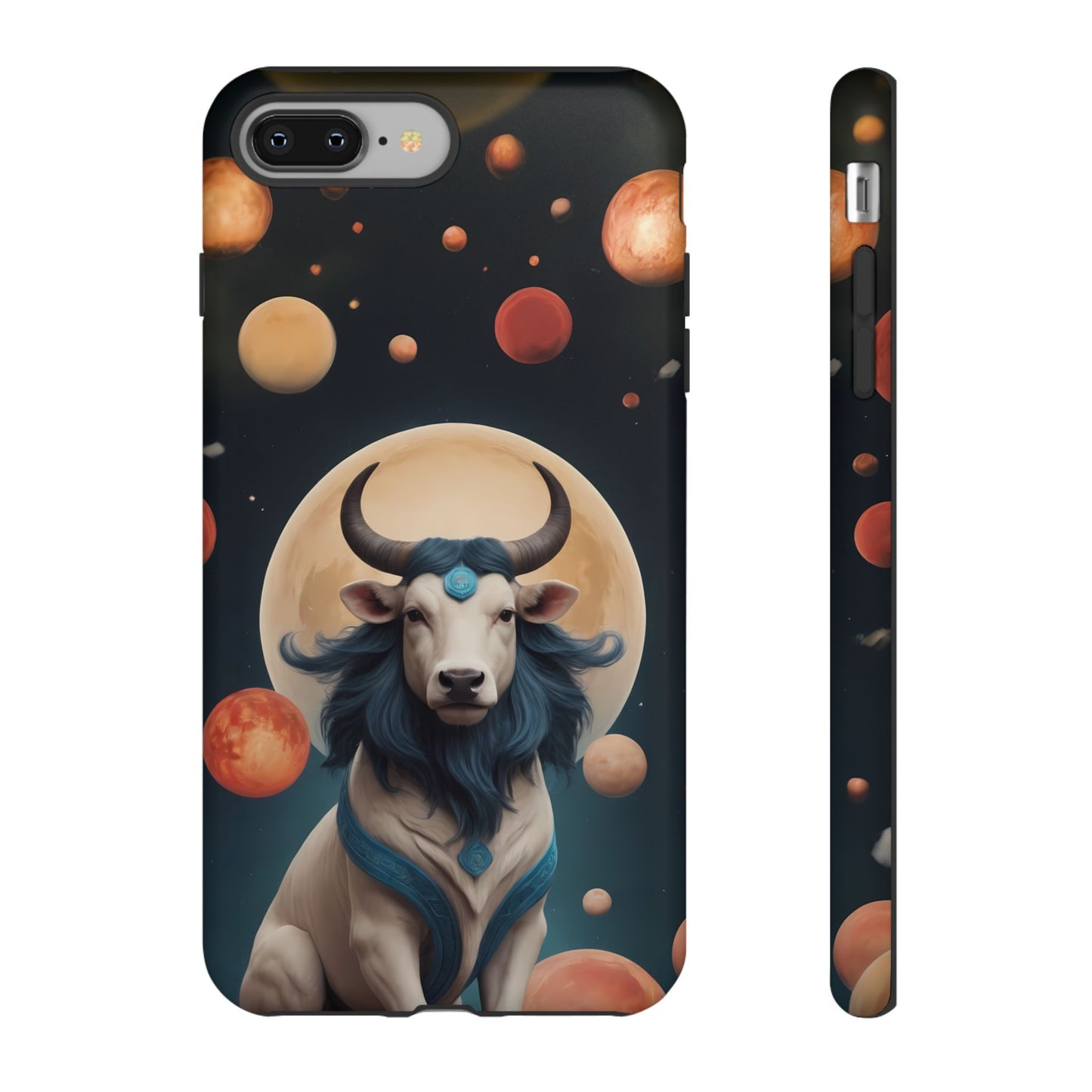 Chinese Zodiac Ox Phone Case for iPhone 8–16 Pro Max, iPhone 8 Plus–13 Mini, iPhone XS–XS Max, iPhone 11–14 Pro Max - Designed by Thalia