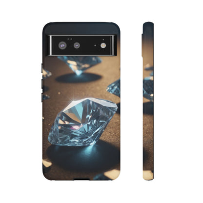 Raining Diamonds Phone Case for Google Pixel 8–Pixel 8 Pro, Pixel 7, Pixel 6 Pro, Pixel 6, Pixel 5 5G - Designed by Thalia