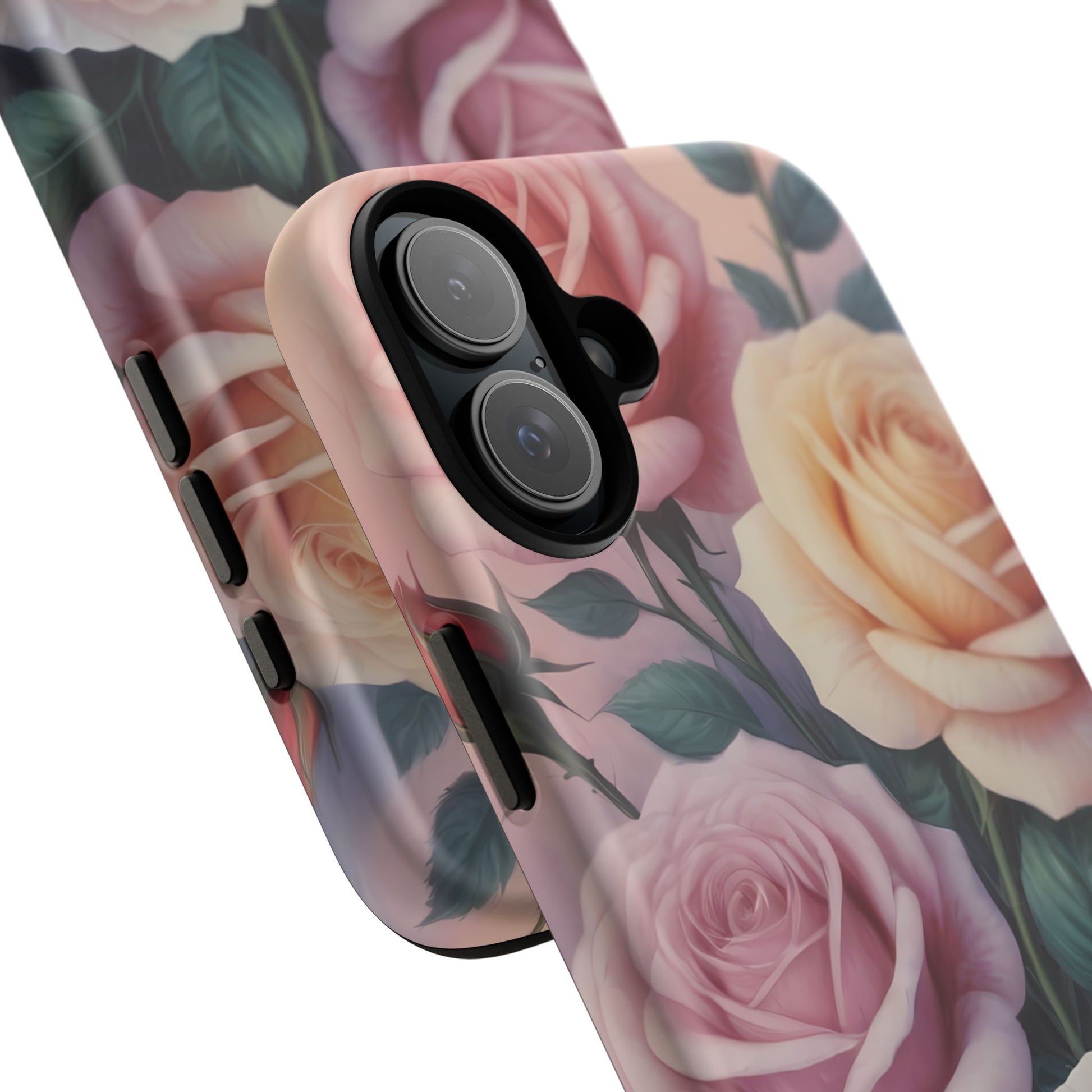 Bloom with Style - Roses Custom Phone Case for iPhone 8–16 Pro Max, iPhone 8 Plus–13 Mini, iPhone XS–XS Max, iPhone 11–14 Pro Max - Designed by Thalia