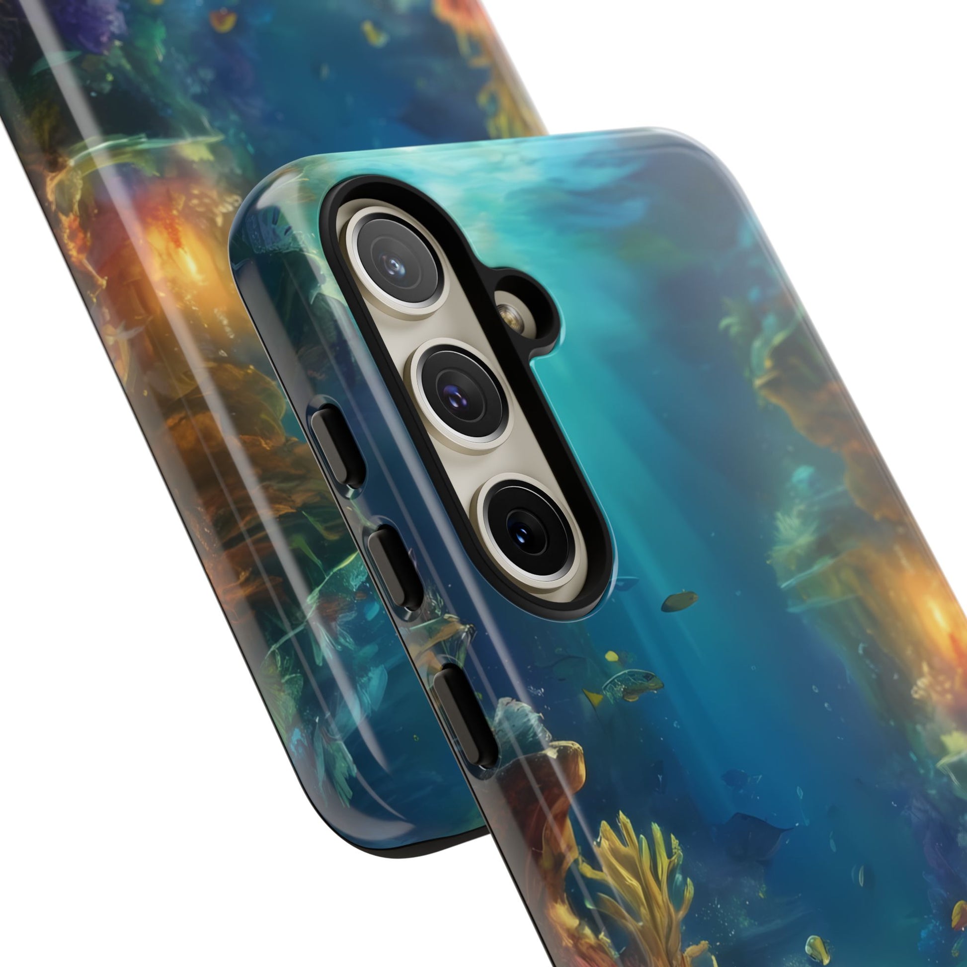 Oceanic Depths Custom Phone Case for Samsung Galaxy S10–S10 Plus, S20–S20 Ultra, S21, S22, S23, S24 Ultra - Designed by Thalia