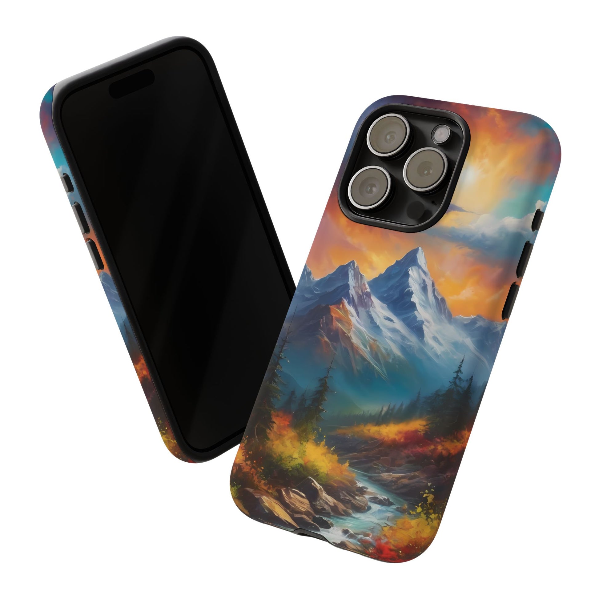 Mystic Mountains Phone Case for iPhone 8–16 Pro Max, Pixel 5–8 Pro, Galaxy S10–S24 Ultra - Designed by Thalia