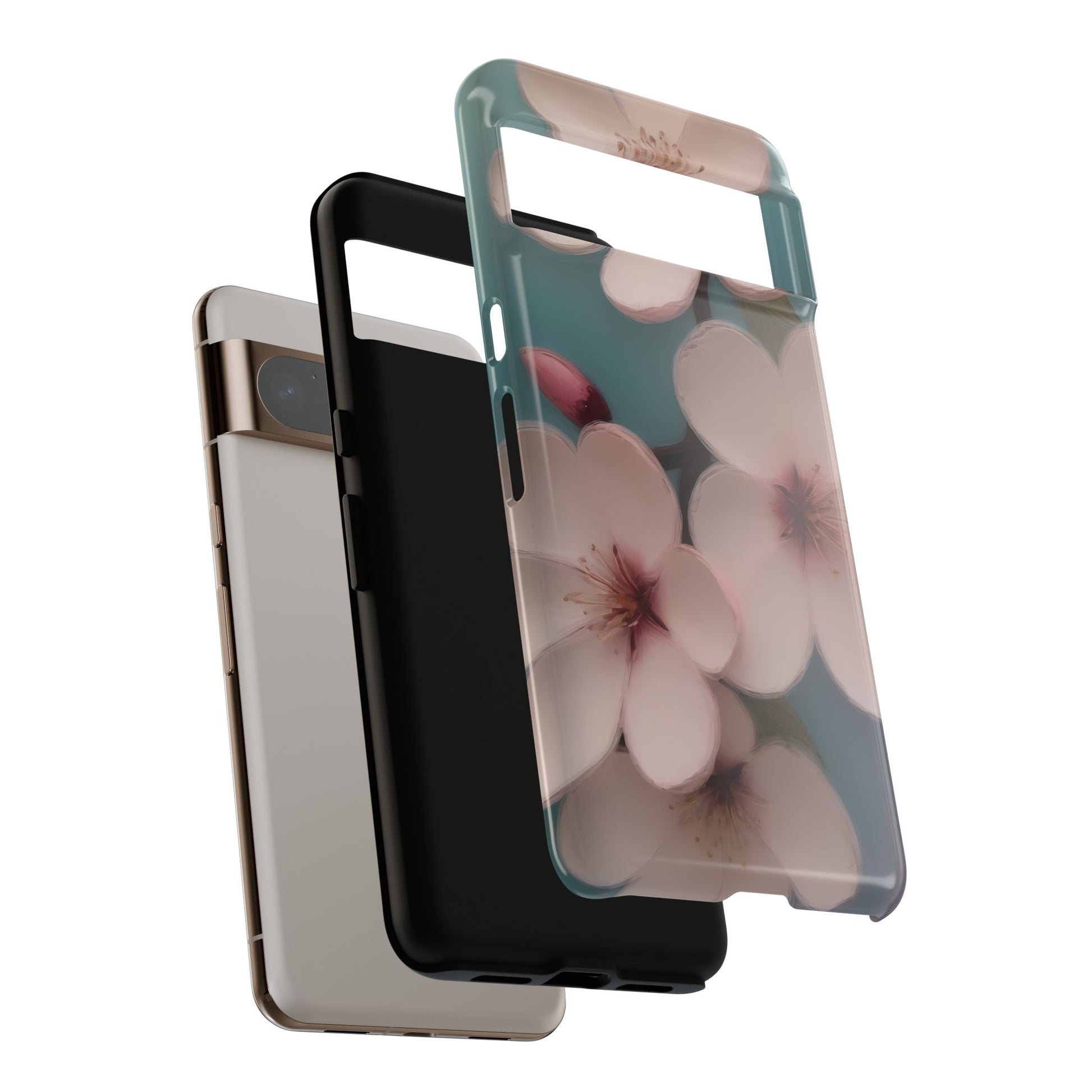 Cherry Blossom Custom Phone Case for Google Pixel 8 Pro, Pixel 8, Pixel 7, Pixel 6 Pro, Pixel 6, Pixel 5 5G - Designed by Thalia