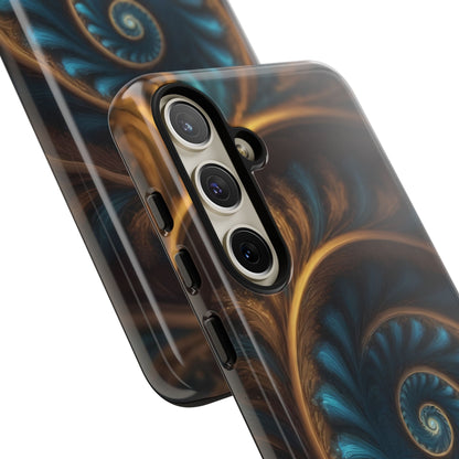 3D Fractal Phone Case for iPhone 8–16 Pro Max, Pixel 5–8 Pro, Galaxy S10–S24 Ultra - Designed by Thalia