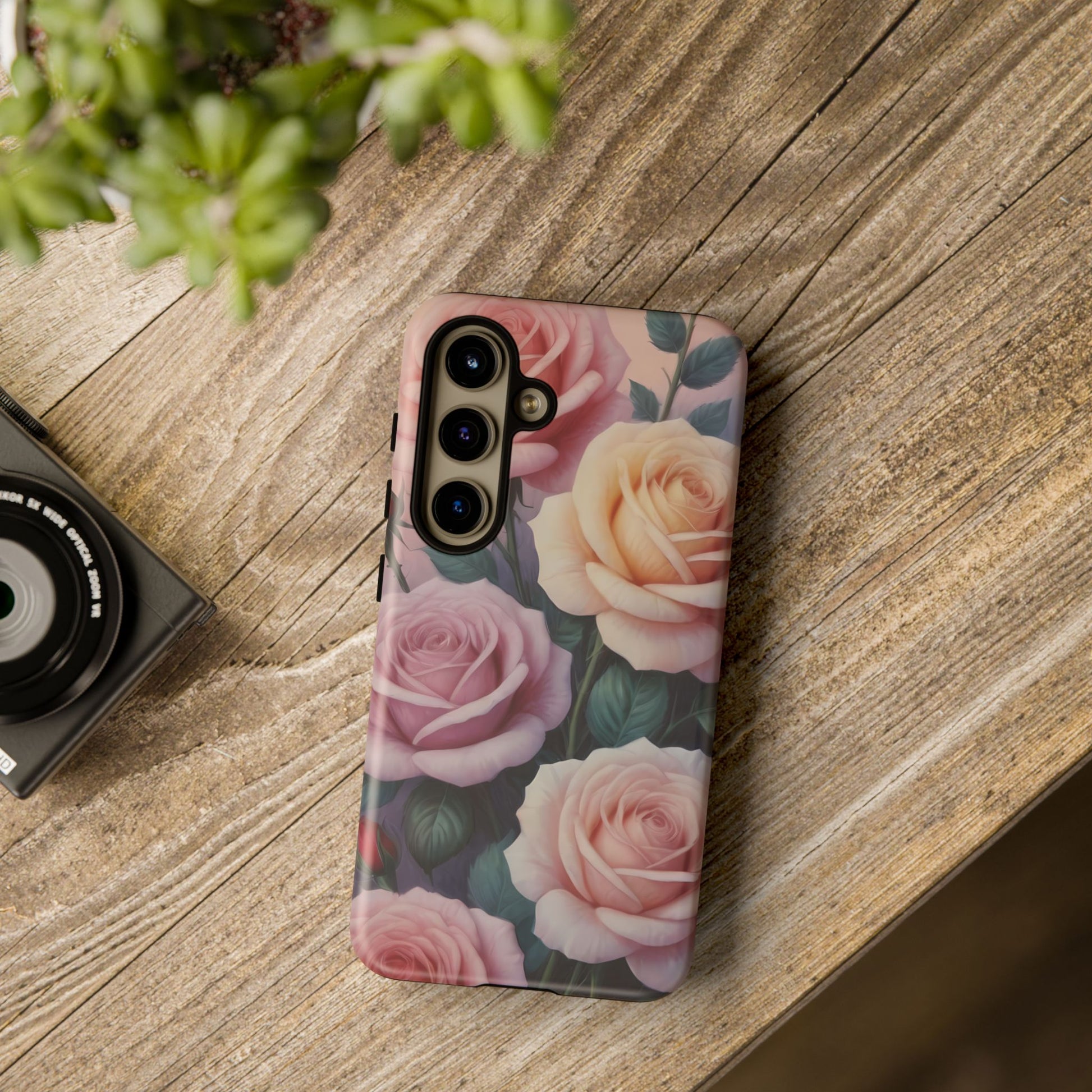 Roses Custom Phone Case for Samsung Galaxy S10–S10 Plus, S20–S20 Ultra, S21, S22, S23, S24 Ultra - Designed by Thalia