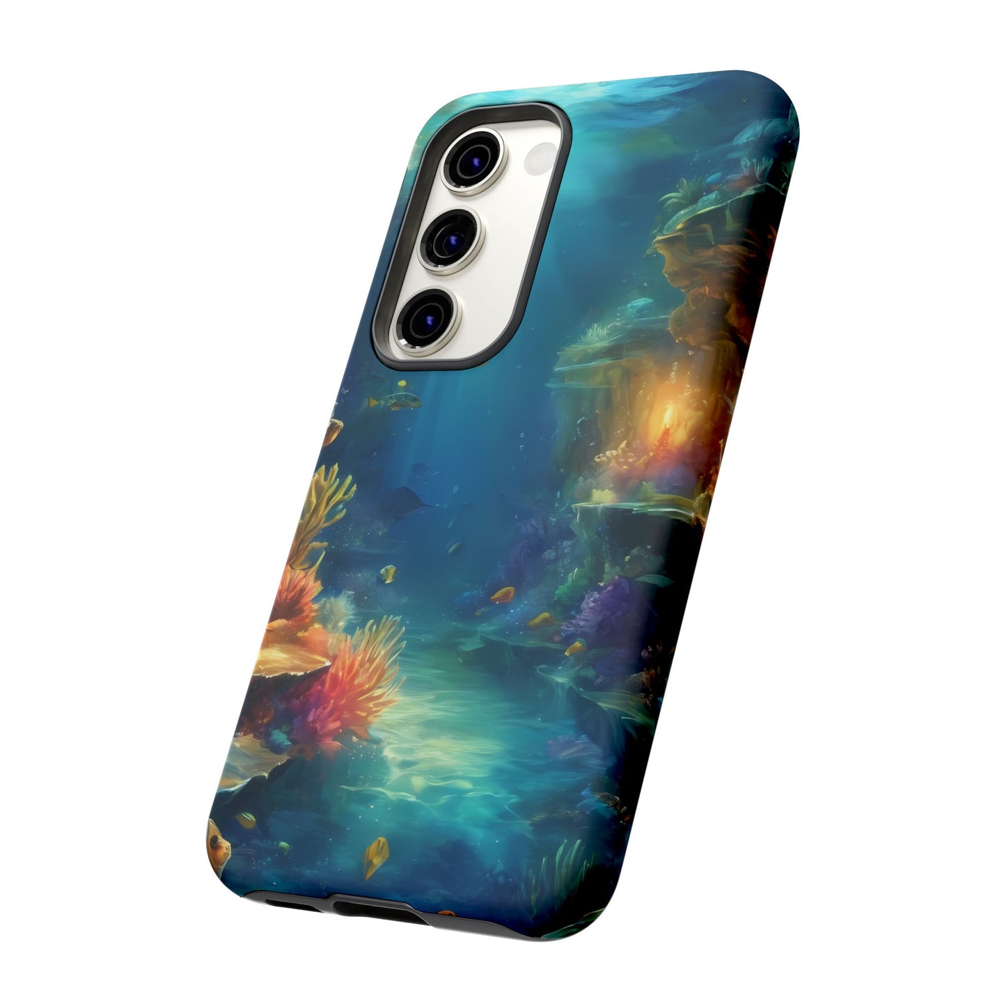 Oceanic Depths Custom Phone Case for Samsung Galaxy S10–S10 Plus, S20–S20 Ultra, S21, S22, S23, S24 Ultra - Designed by Thalia