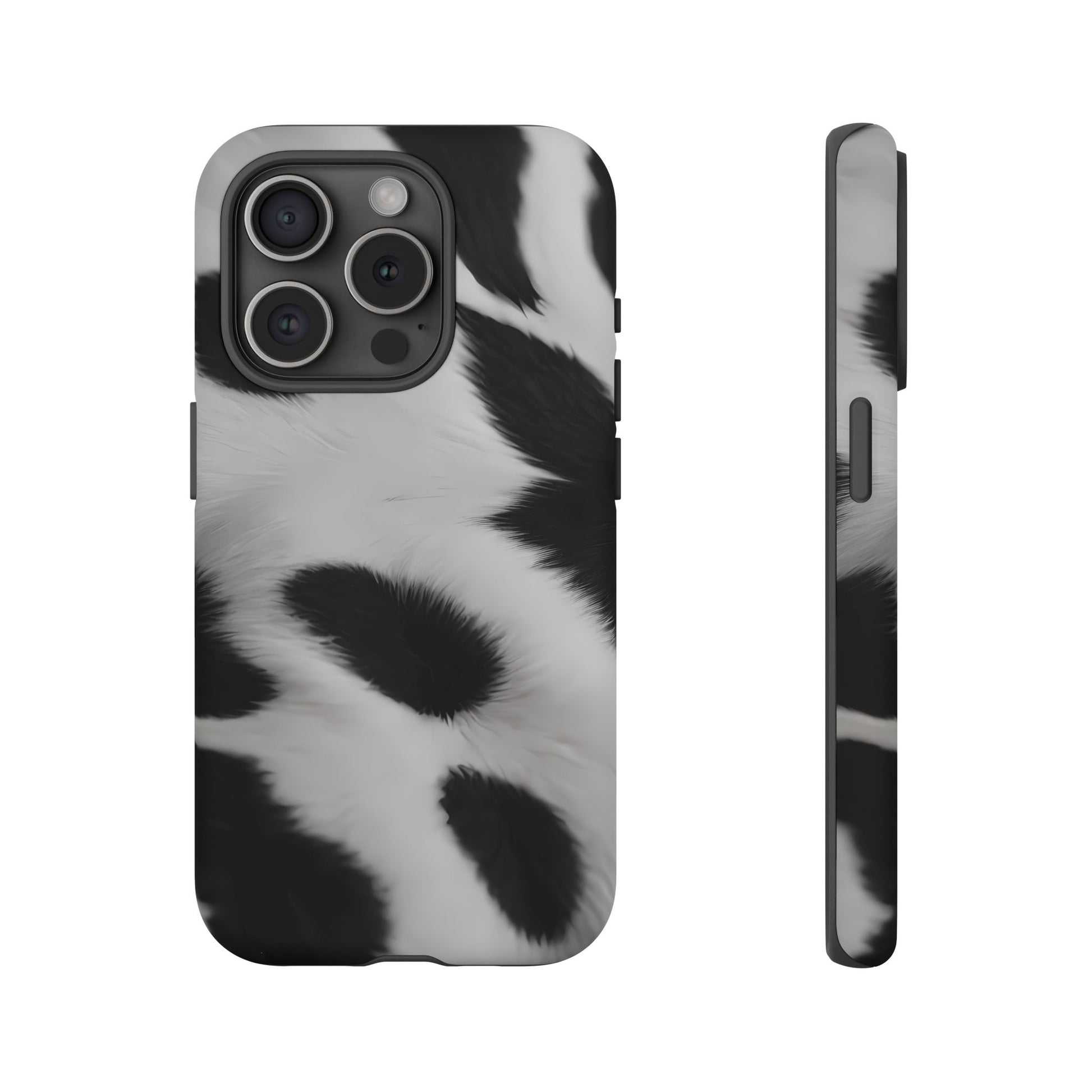 Chic Bovine Elegance Custom Phone Case for iPhone 8–16 Pro Max, iPhone 8 Plus–13 Mini, iPhone XS–XS Max, iPhone 11–14 Pro Max - Designed by Thalia