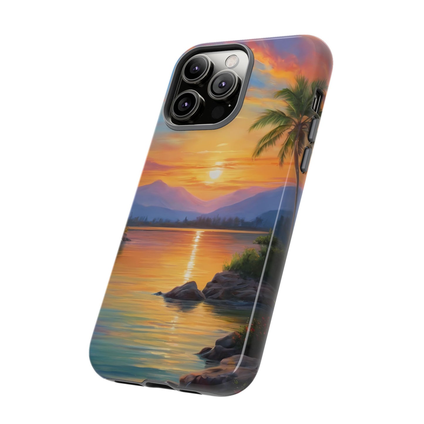 Sunset Serenade Phone Case for iPhone 8–16 Pro Max, Pixel 5–8 Pro, Galaxy S10–S24 Ultra - Designed by Thalia