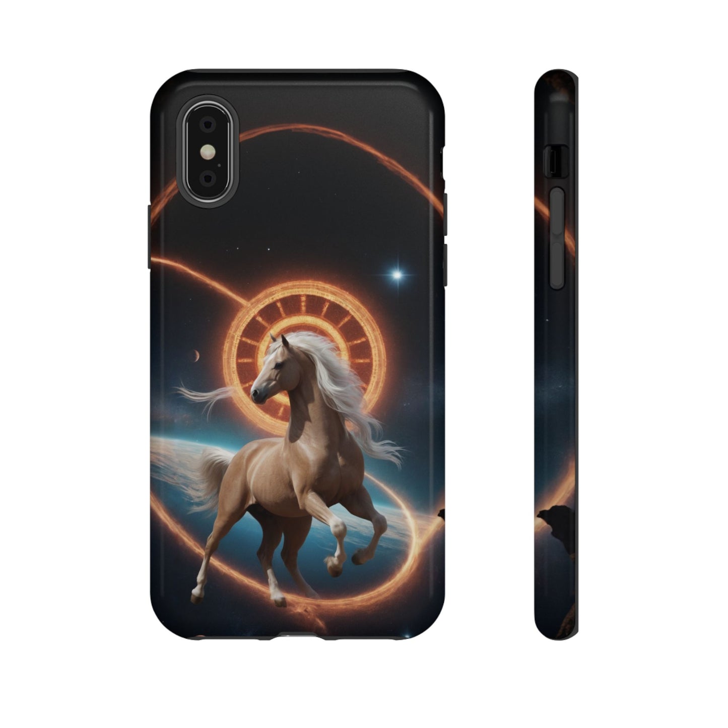 Chinese Zodiac Horse Custom Phone Case for iPhone 8–16 Pro Max, Pixel 5–8 Pro, Galaxy S10–S24 Ultra - Designed by Thalia