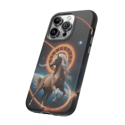 Chinese Zodiac Horse Custom Phone Case for iPhone 8–16 Pro Max, Pixel 5–8 Pro, Galaxy S10–S24 Ultra - Designed by Thalia