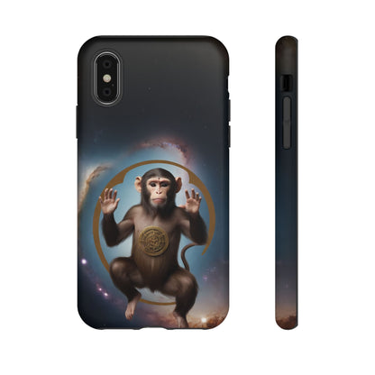 Chinese Zodiac Monkey Phone Case for iPhone 8–16 Pro Max, iPhone 8 Plus–13 Mini, iPhone XS–XS Max, iPhone 11–14 Pro Max - Designed by Thalia