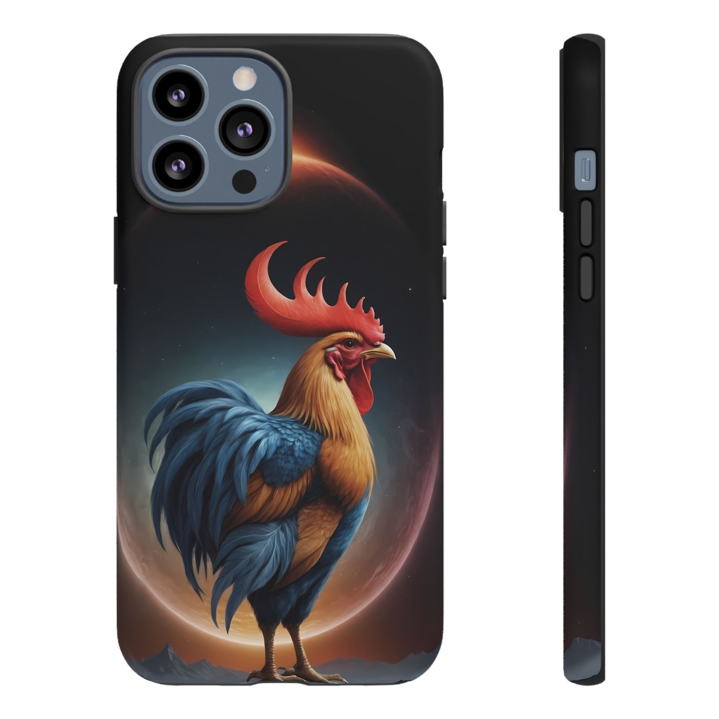 Chinese Zodiac Rooster Custom Phone Case for iPhone 8–16 Pro Max, Pixel 5–8 Pro, Galaxy S10–S24 Ultra - Designed by Thalia