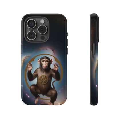 Chinese Zodiac Monkey Custom Phone Case for iPhone 8–16 Pro Max, Pixel 5–8 Pro, Galaxy S10–S24 Ultra - Designed by Thalia