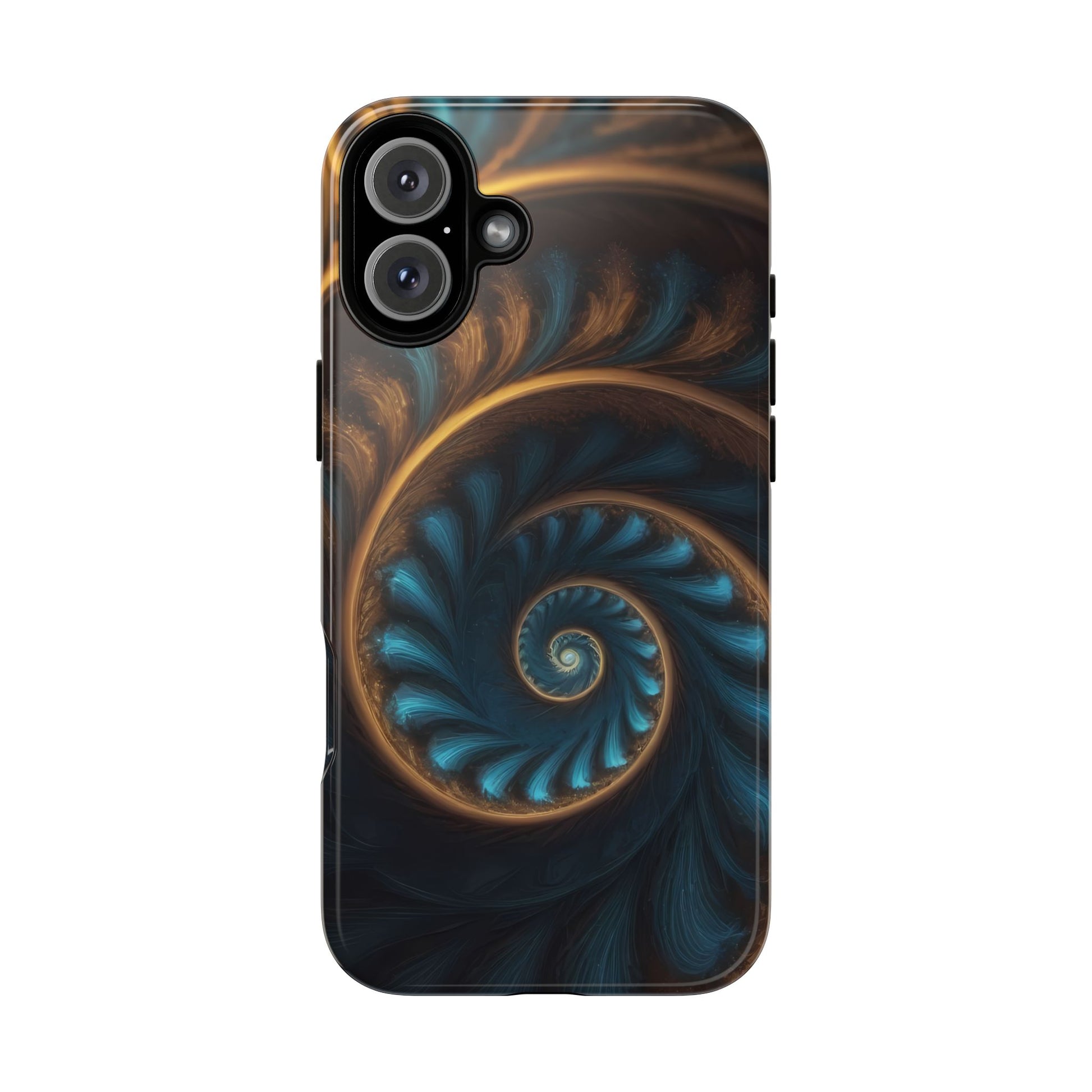 3D Fractal Phone Case for iPhone 8–16 Pro Max, Pixel 5–8 Pro, Galaxy S10–S24 Ultra - Designed by Thalia