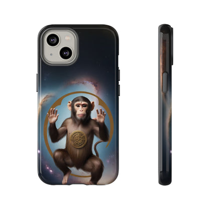 Chinese Zodiac Monkey Phone Case for iPhone 8–16 Pro Max, iPhone 8 Plus–13 Mini, iPhone XS–XS Max, iPhone 11–14 Pro Max - Designed by Thalia