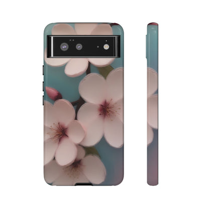 Cherry Blossom Custom Phone Case for Google Pixel 8 Pro, Pixel 8, Pixel 7, Pixel 6 Pro, Pixel 6, Pixel 5 5G - Designed by Thalia