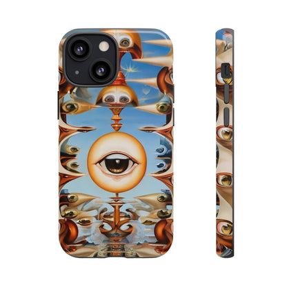 Surreal Suspect Phone Case for iPhone 8–16 Pro Max, Pixel 5–8 Pro, Galaxy S10–S24 Ultra - Designed by Thalia