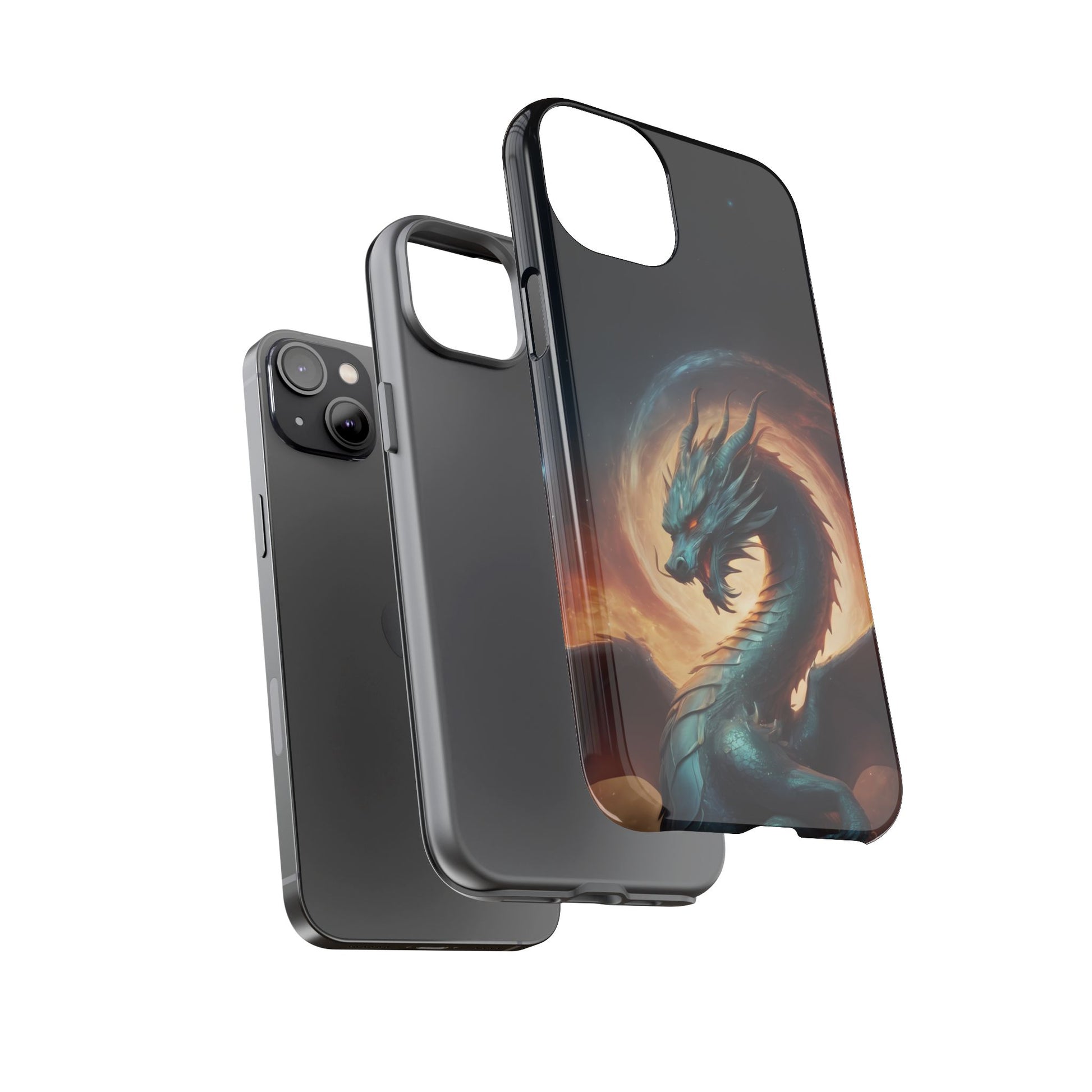 Chinese Zodiac Dragon Phone Case for iPhone 8–16 Pro Max, Pixel 5–8 Pro, Galaxy S10–S24 Ultra - Designed by Thalia