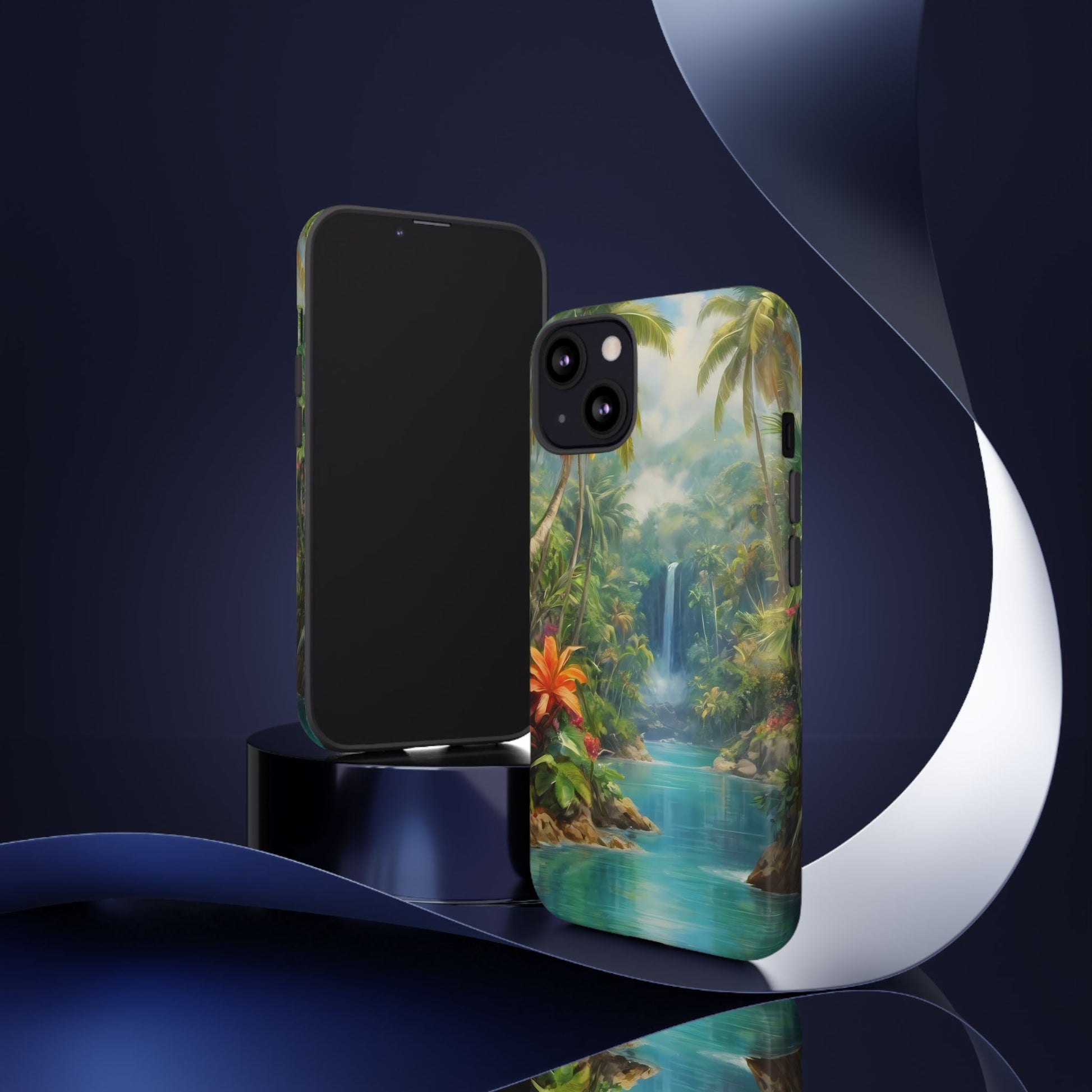 Tropical Paradise Phone Case for iPhone 8–16 Pro Max, Pixel 5–8 Pro, Galaxy S10–S24 Ultra - Designed by Thalia