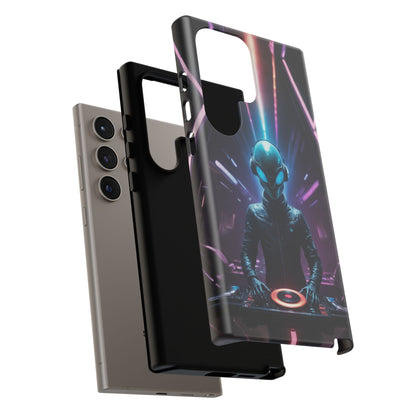 Alien DJ Phone Case for iPhone 8–16 Pro Max, Pixel 5–8 Pro, Galaxy S10–S24 Ultra - Designed by Thalia