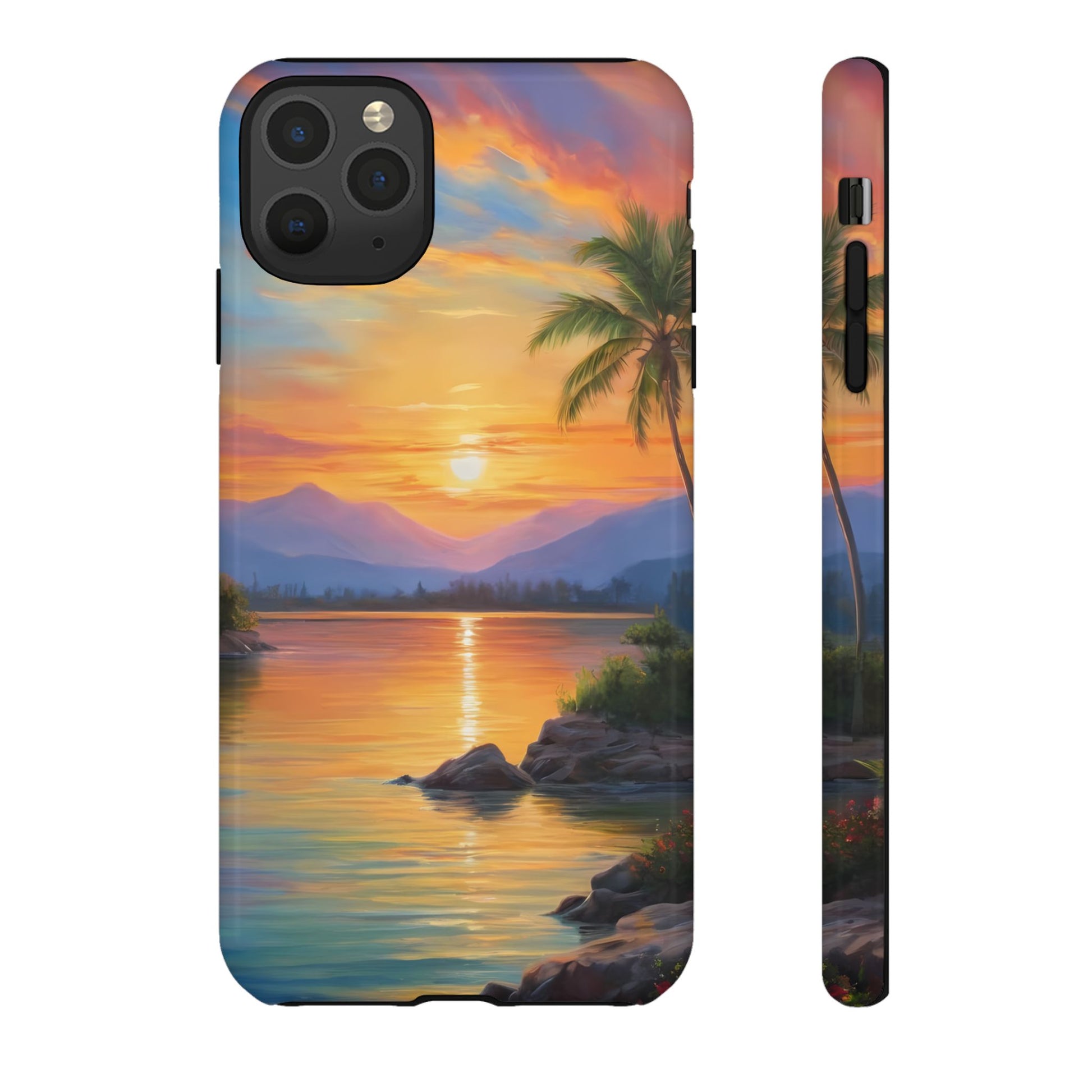 Sunset Serenade Phone Case for iPhone 8–16 Pro Max, Pixel 5–8 Pro, Galaxy S10–S24 Ultra - Designed by Thalia