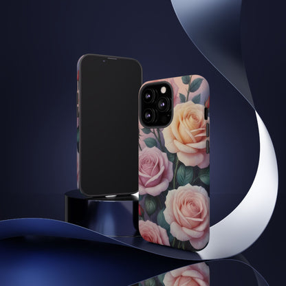 Bloom with Style - Roses Custom Phone Case for iPhone 8–16 Pro Max, iPhone 8 Plus–13 Mini, iPhone XS–XS Max, iPhone 11–14 Pro Max - Designed by Thalia