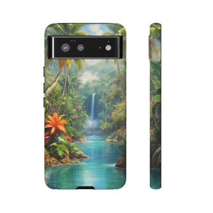 Tropical Paradise Phone Case for iPhone 8–16 Pro Max, Pixel 5–8 Pro, Galaxy S10–S24 Ultra - Designed by Thalia