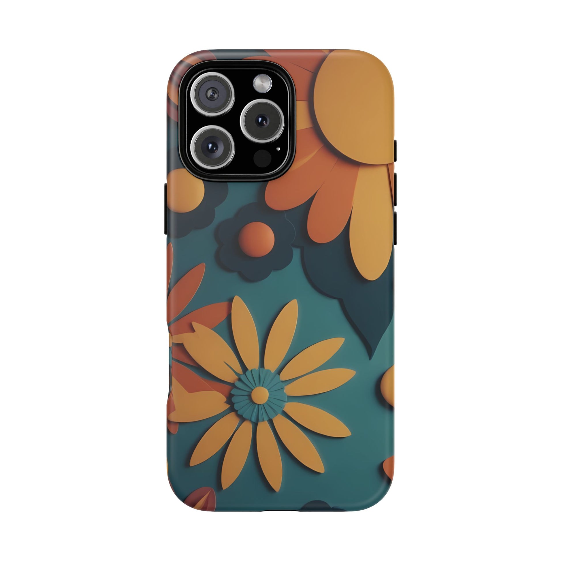 70s Retro Phone Case for iPhone 8–16 Pro Max, iPhone 8 Plus–13 Mini, iPhone XS–XS Max, iPhone 11–14 Pro Max - Designed by Thalia