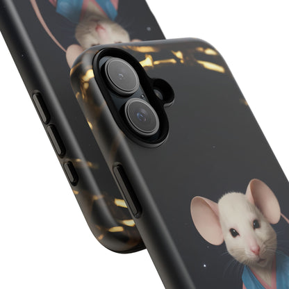 Chinese Zodiac Rat Phone Case for iPhone 8–16 Pro Max, iPhone 8 Plus–13 Mini, iPhone XS–XS Max, iPhone 11–14 Pro Max - Designed by Thalia