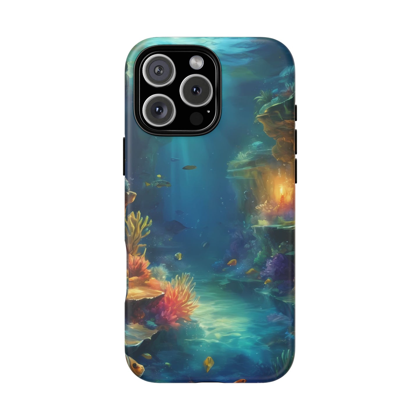 Oceanic Depths Stylish Unique UV Protected Phone Case for iPhone 8–16 Pro Max, iPhone 8 Plus–13 Mini, iPhone XS–XS Max, iPhone 11–14 Pro Max - Designed by Thalia