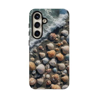 She Sells Sea Shells Phone Case for iPhone 8–16 Pro Max, Pixel 5–8 Pro, Galaxy S10–S24 Ultra - Designed by Thalia