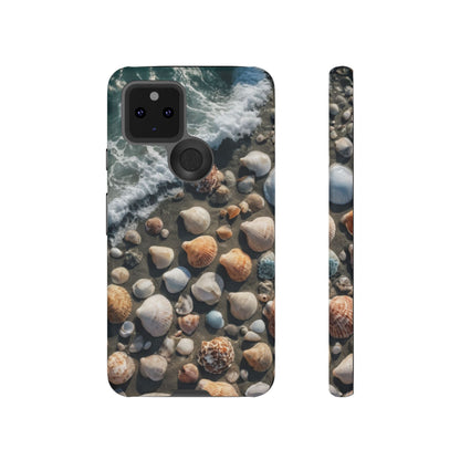 She Sells Sea Shells Phone Case for iPhone 8–16 Pro Max, Pixel 5–8 Pro, Galaxy S10–S24 Ultra - Designed by Thalia